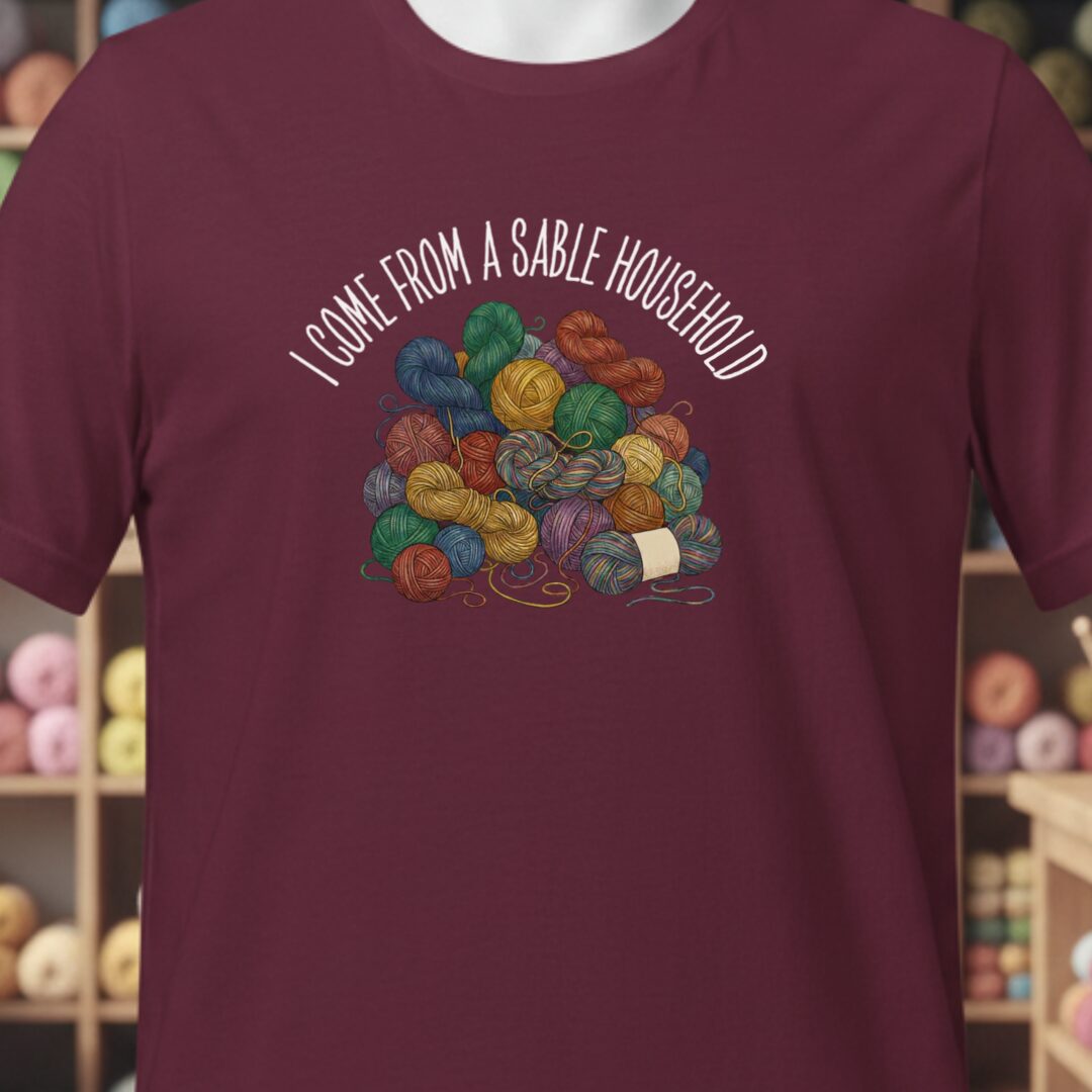 Sable Household T-Shirt Maroon t-shirt