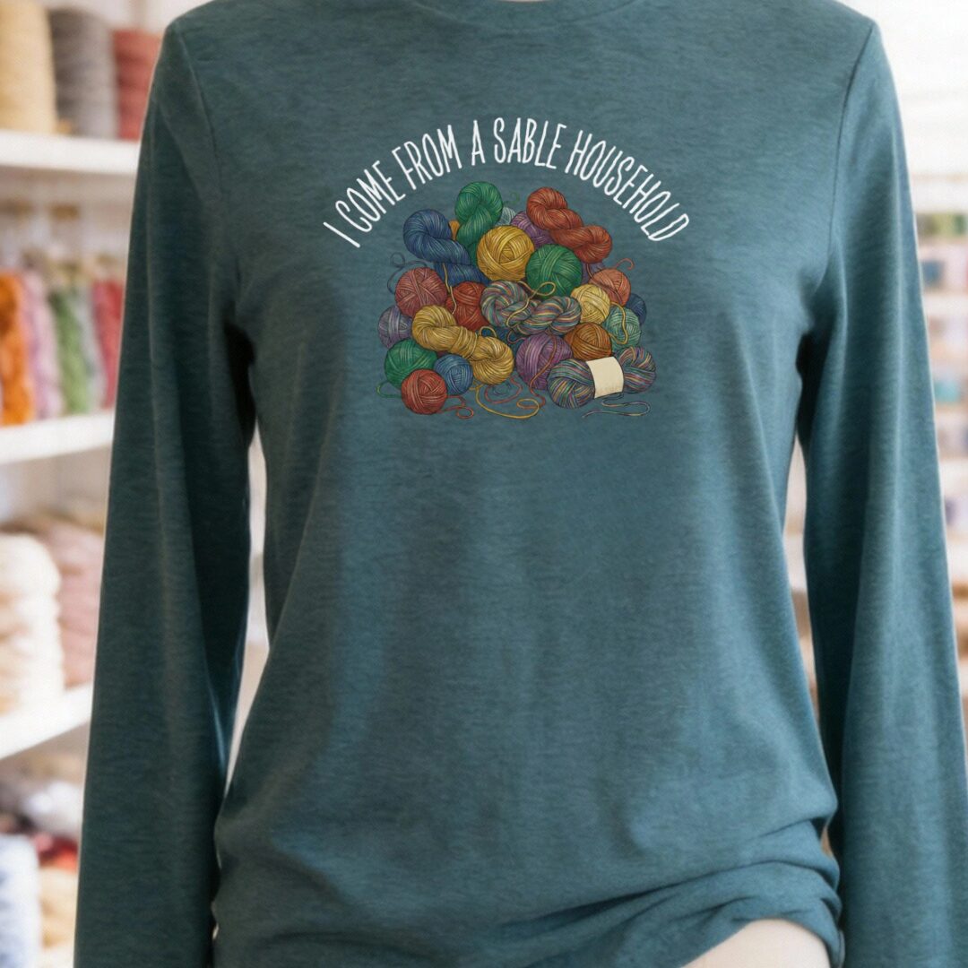 Sable Household Long Sleeve Tee Deep Teal t-shirt