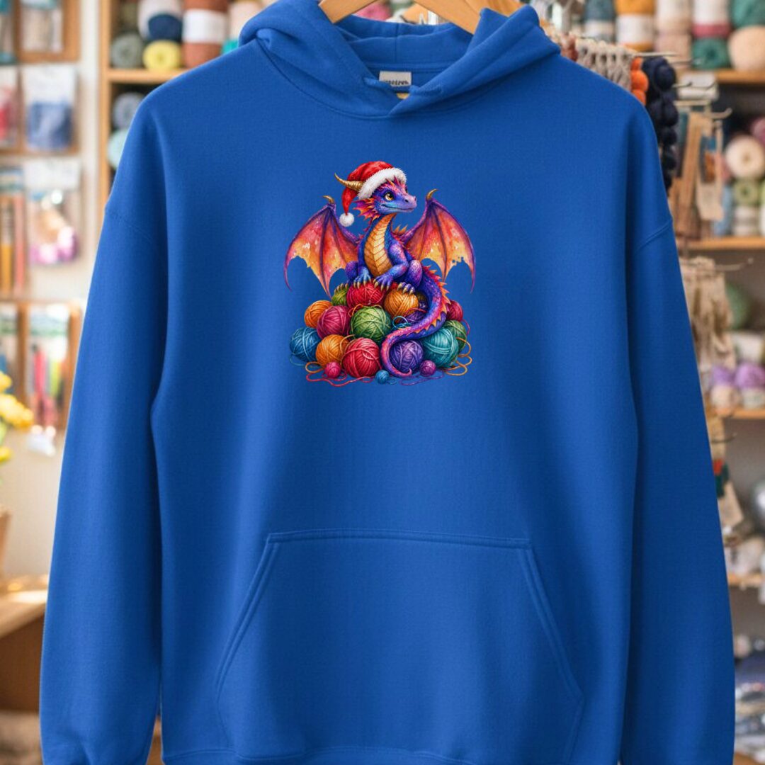 Santa Dragon Hoodie Royal t-shirt