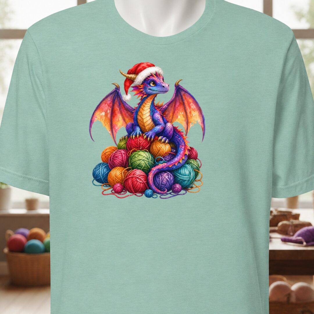 Santa Dragon T-Shirt Sea Breeze t-shirt