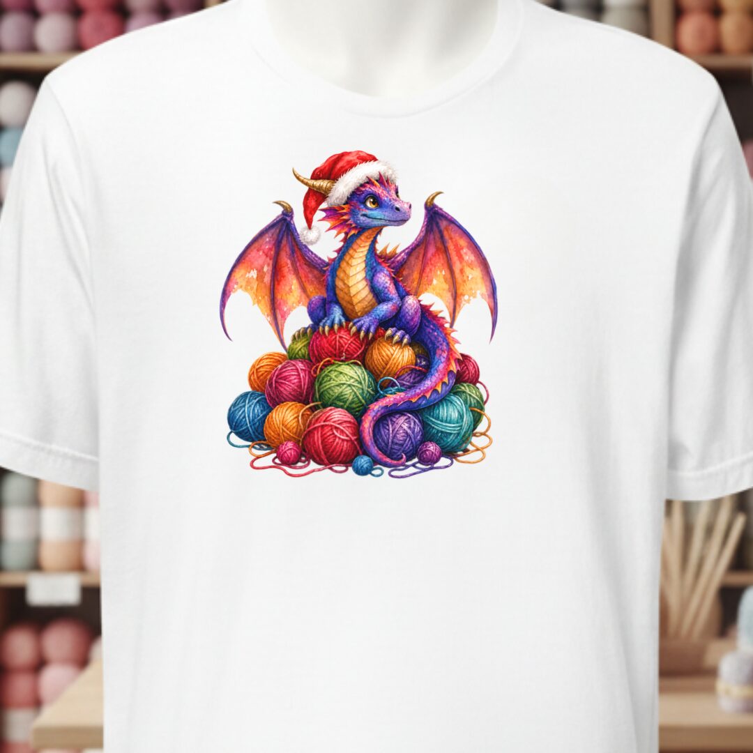 Santa Dragon T-Shirt White t-shirt