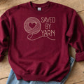 Saved By Yarn Maroon Sweatshirt.jpg