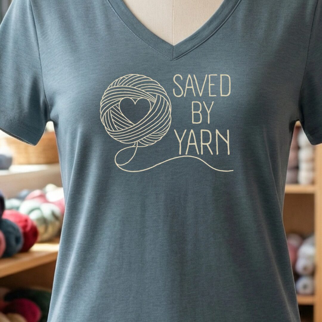 Saved By Yarn Slate V Neck.jpg