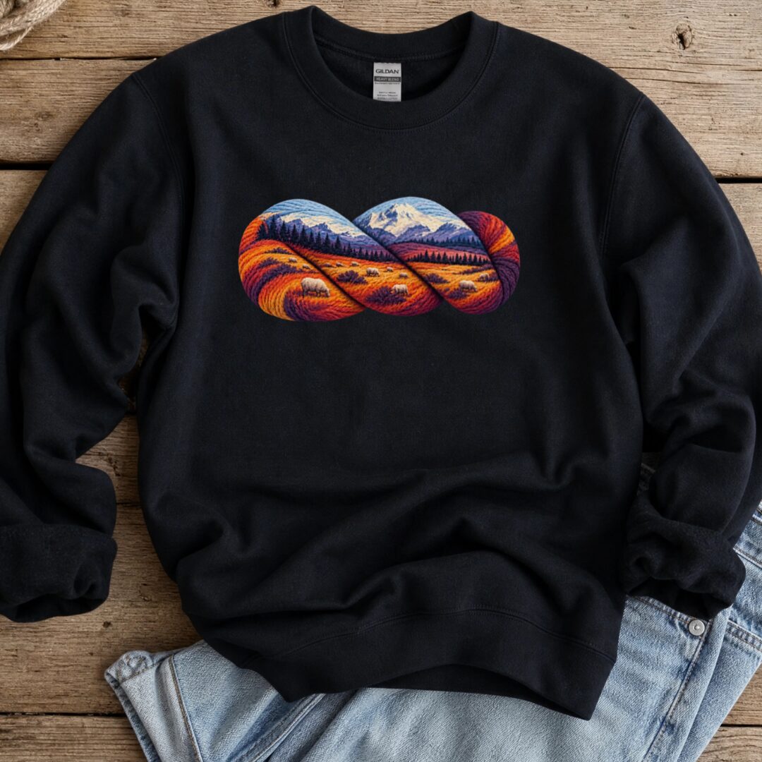 Scenic Hank Sweatshirt Black t-shirt