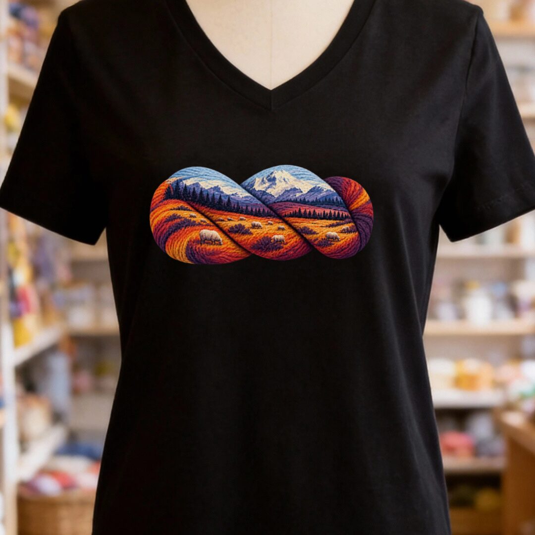Scenic Hank V-Neck T-Shirt Black t-shirt