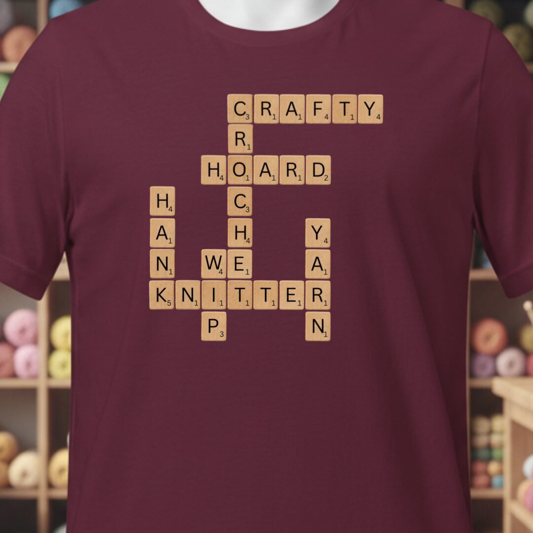 Scrabble T-Shirt Maroon t-shirt