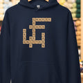 Scrabble Hoodie Navy t-shirt
