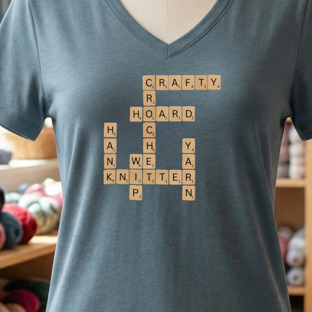 Scrabble V-Neck T-Shirt Slate t-shirt
