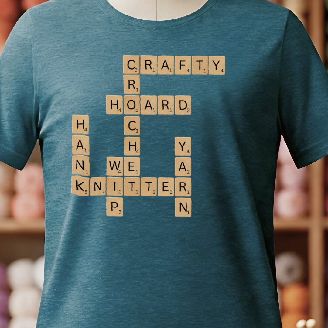 Scrabble T-Shirt Teal Blue t-shirt