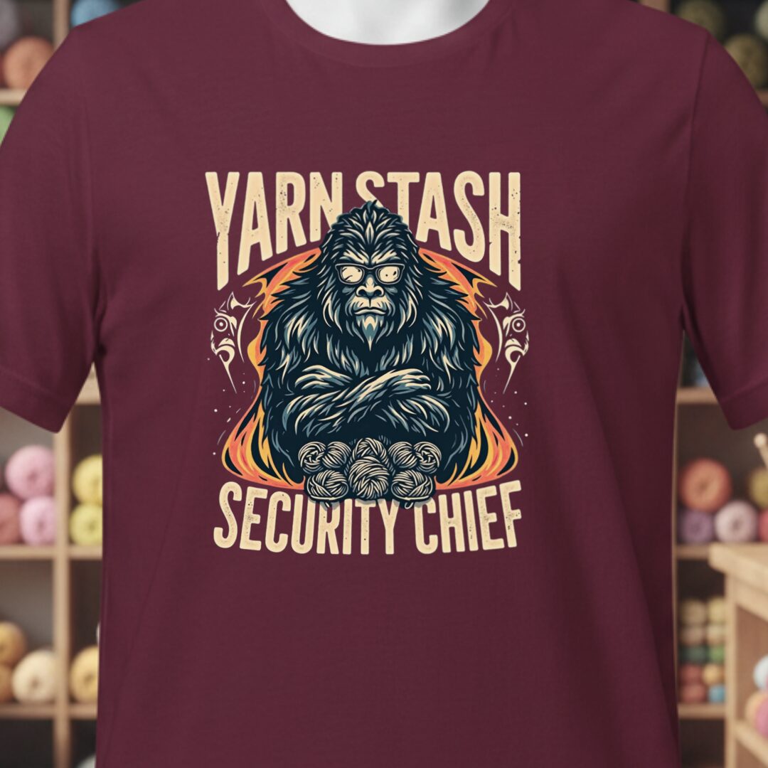 Security Chief T-Shirt Maroon t-shirt