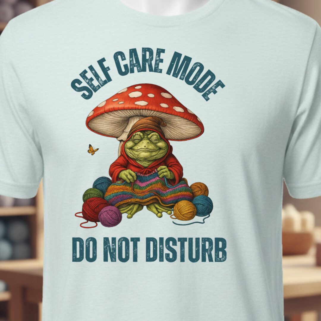 Self Care Mode T-Shirt Ice Blue t-shirt