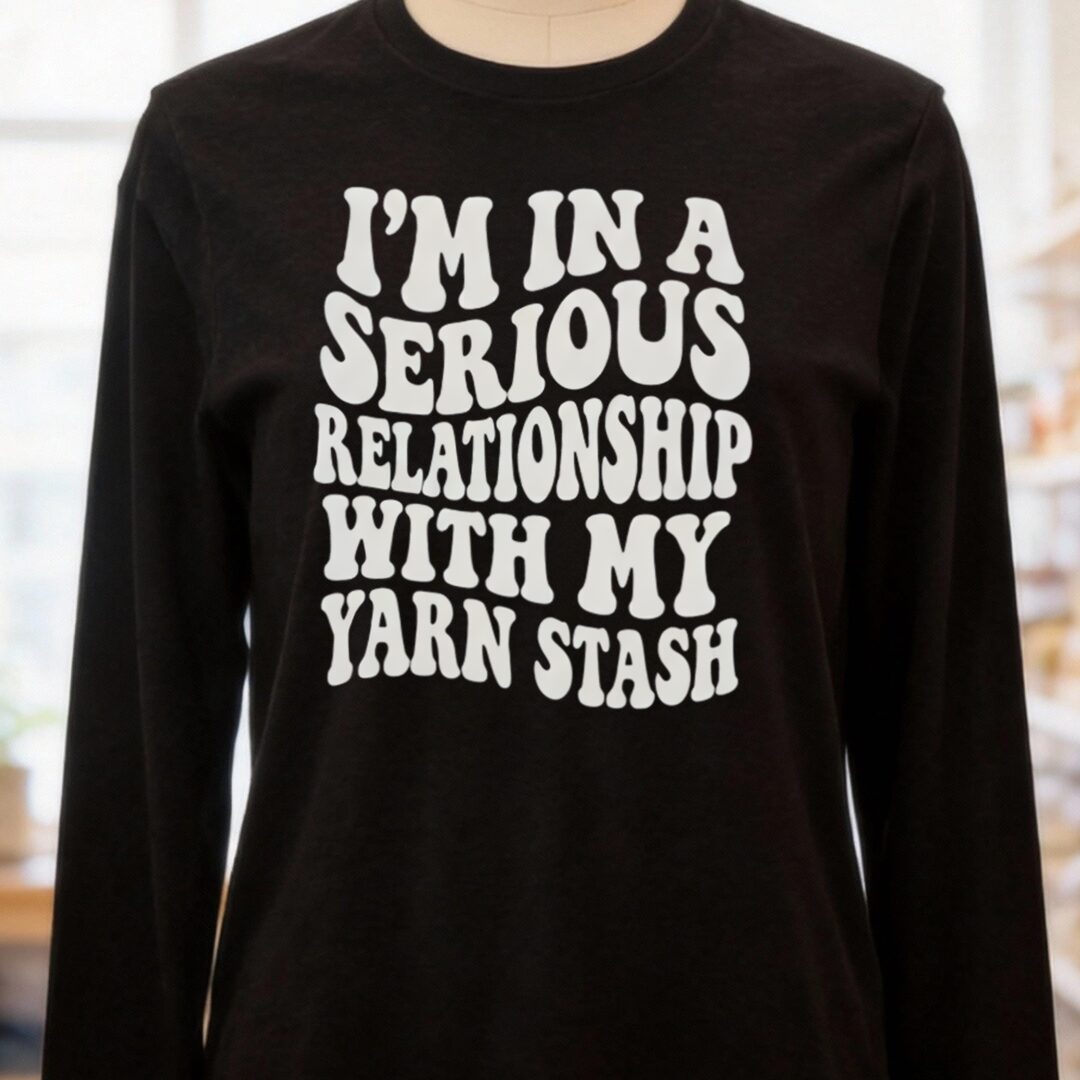 Serious Relationship Long Sleeve Tee Black Heather t-shirt