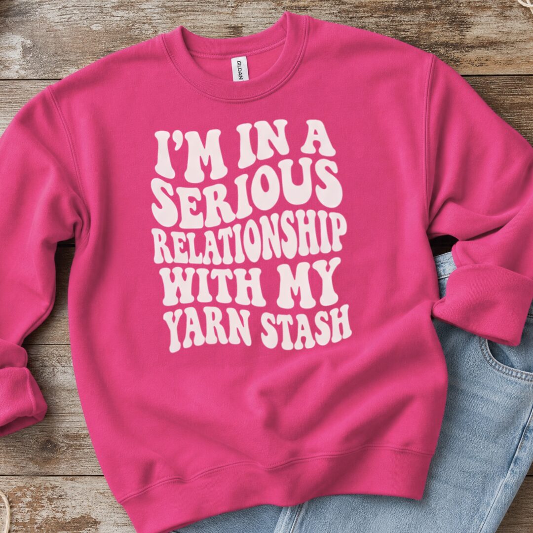 Serious Relationship Sweatshirt Bright Pink t-shirt