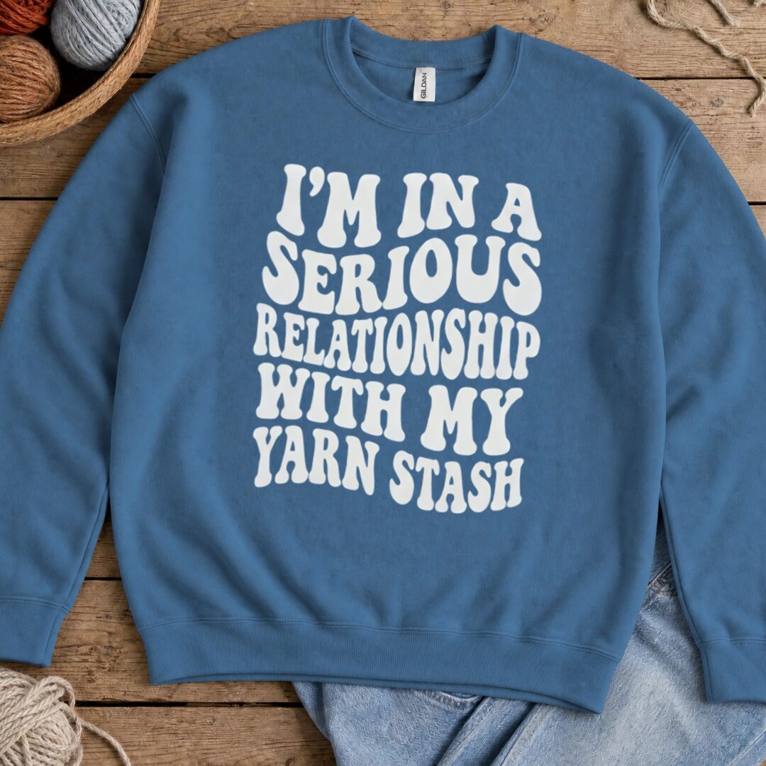 Serious Relationship Sweatshirt Indigo Blue t-shirt