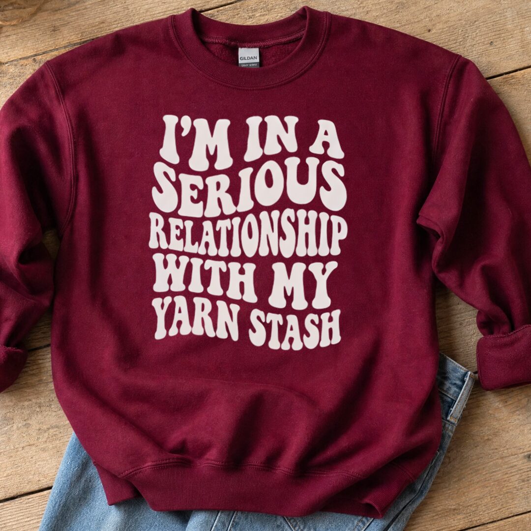Serious Relationship Sweatshirt Maroon t-shirt