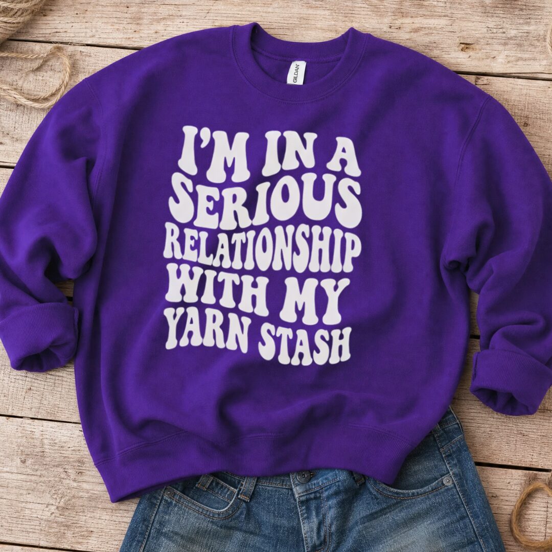 Serious Relationship Sweatshirt Purple t-shirt