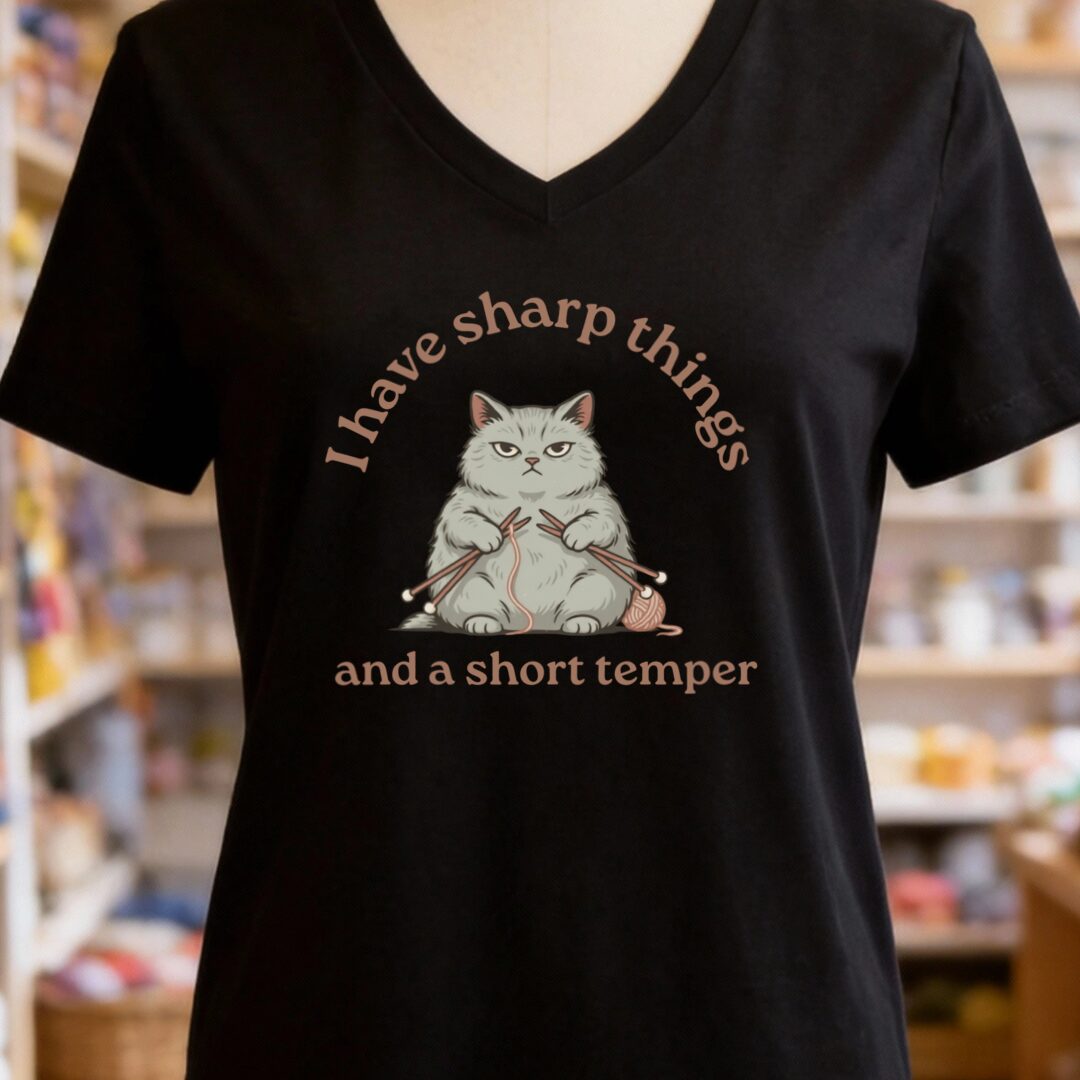 Sharp Things Black V Neck.jpg