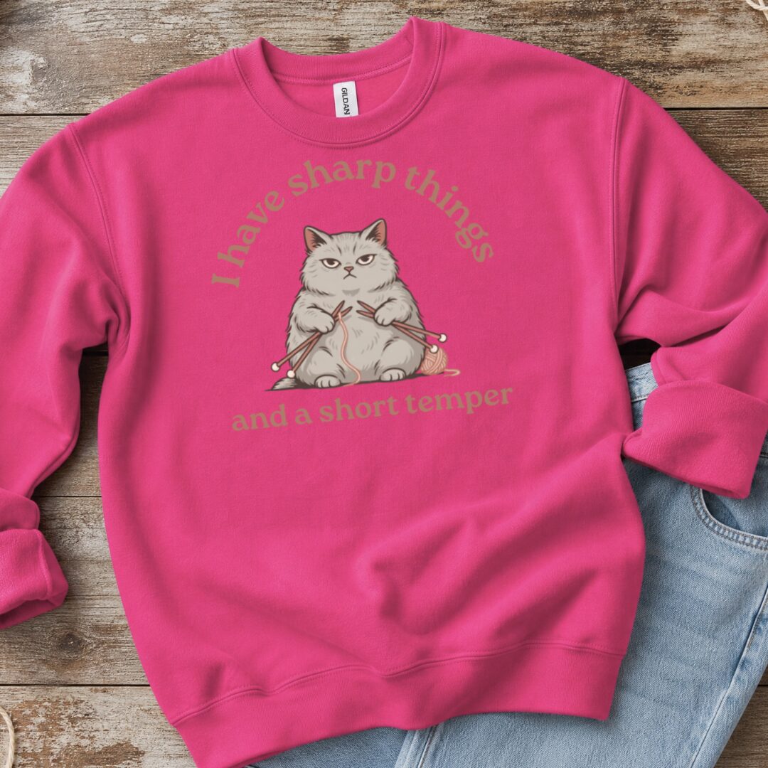Sharp Things Bright Pink Sweatshirt.jpg