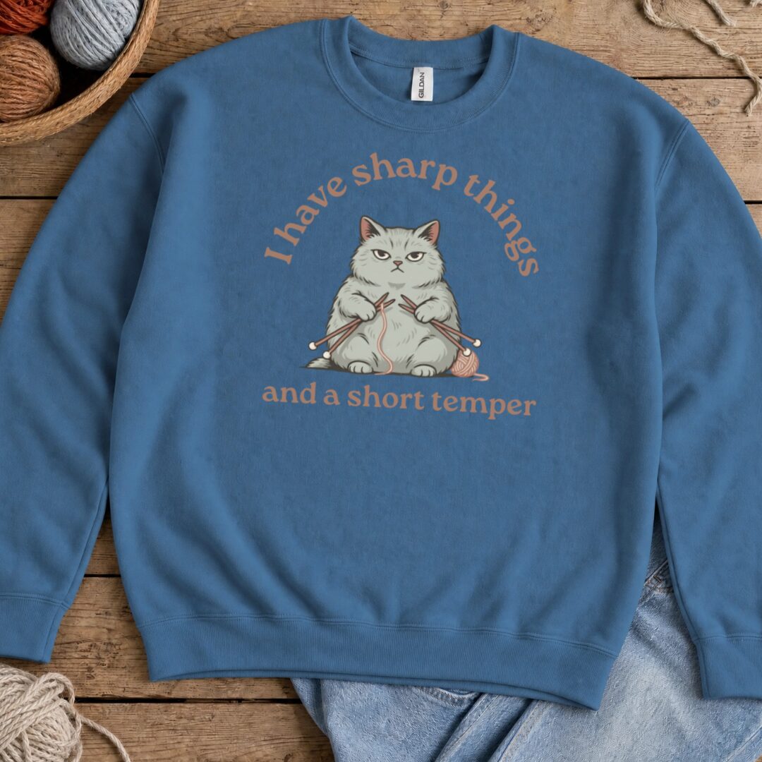 Sharp Things Indigo Blue Sweatshirt.jpg