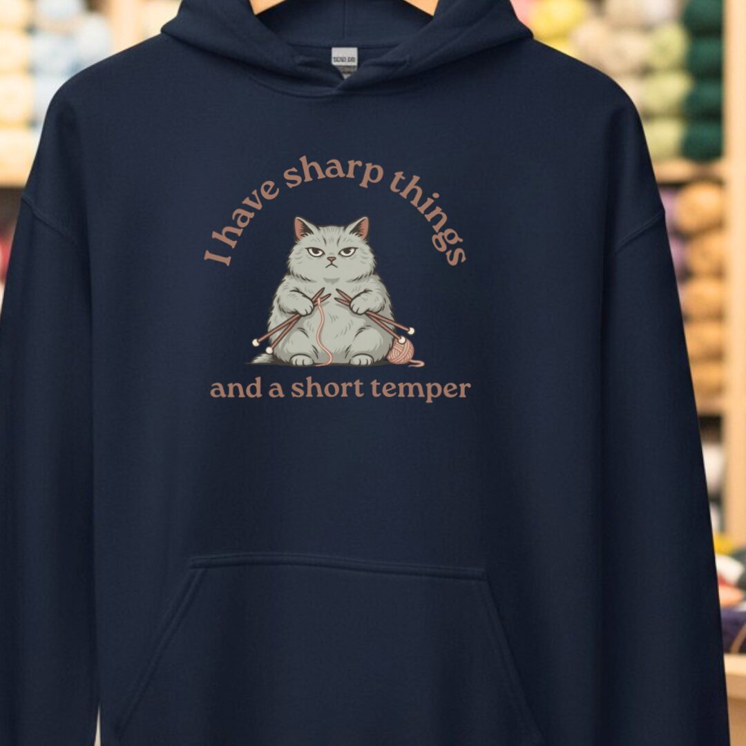 Sharp Things Navy Hoodie.jpg