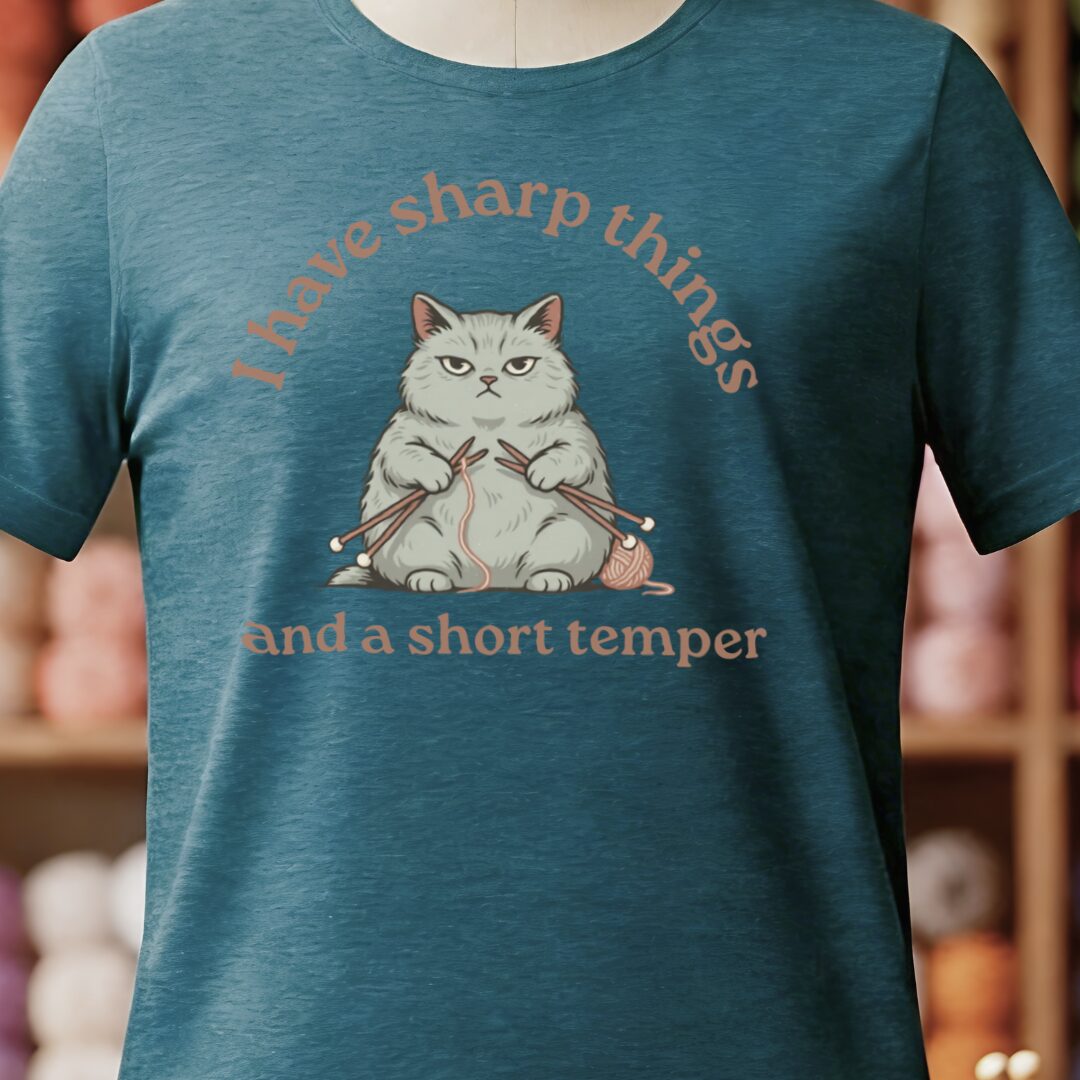 Sharp Things Teal Blue T-Shirt.jpg