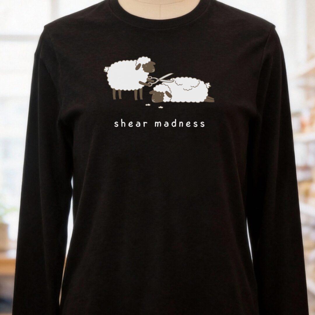 Shear Madness Long Sleeve Tee Black t-shirt