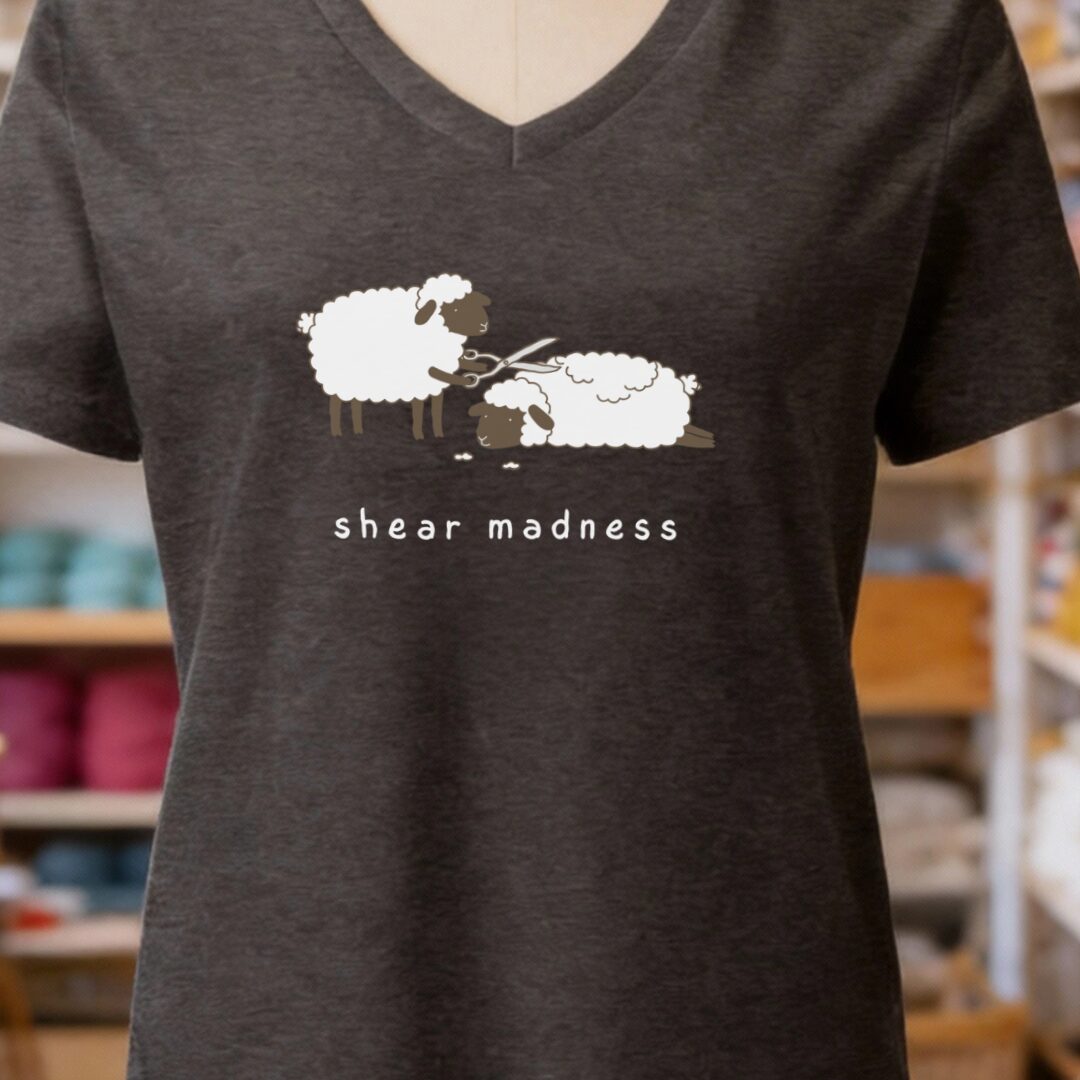 Shear Madness V-Neck T-Shirt Dark Grey t-shirt