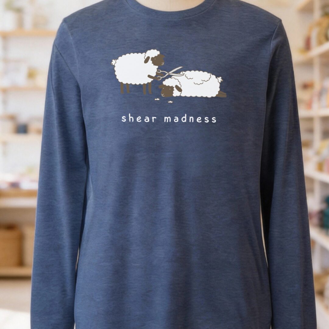 Shear Madness Long Sleeve Tee Navy t-shirt