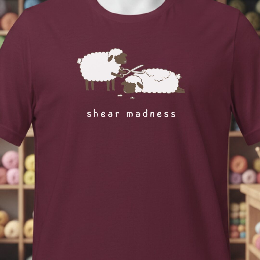 Shear Madness T-Shirt Maroon t-shirt