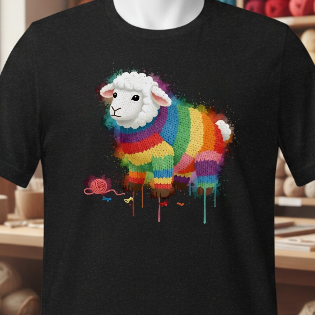 Sheep Dye Splash T-Shirt Black t-shirt