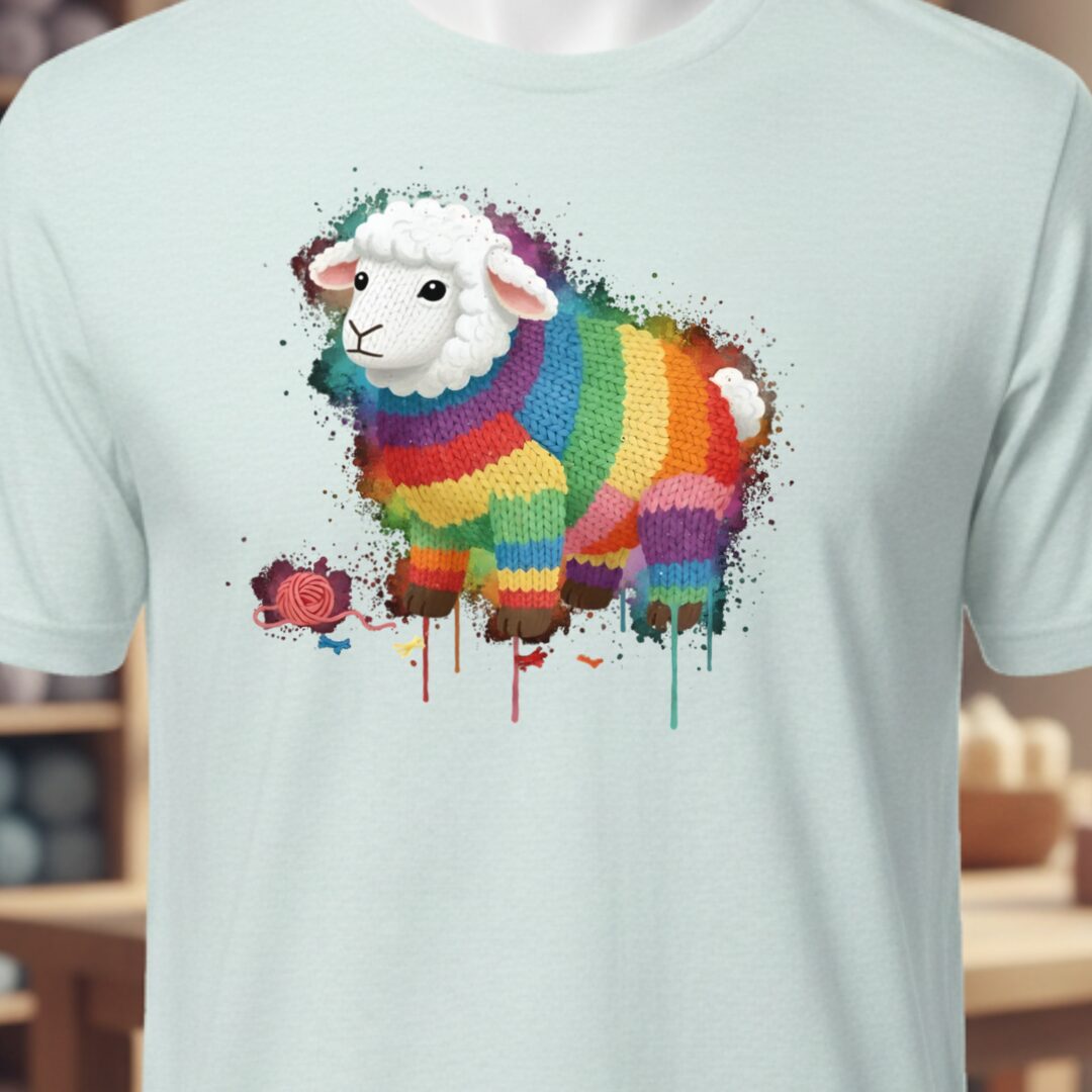Sheep Dye Splash T-Shirt Ice Blue t-shirt