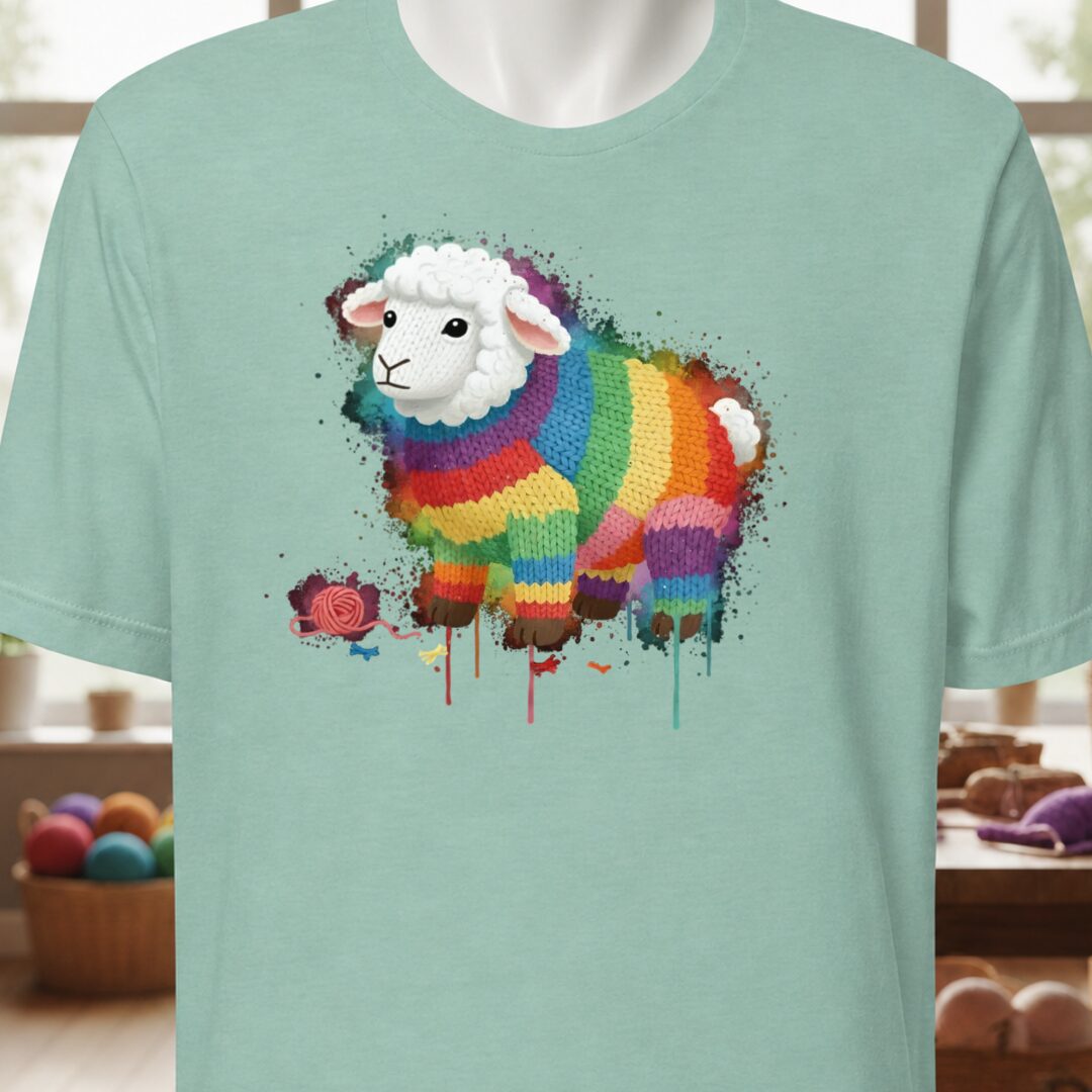 Sheep Dye Splash T-Shirt Sea Breeze t-shirt