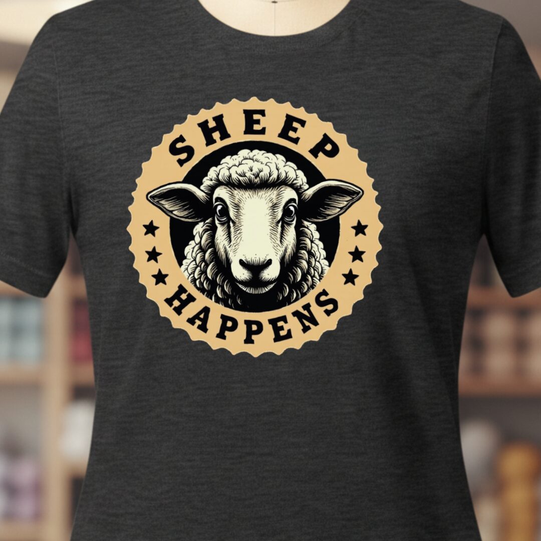 Sheep Happens T-Shirt Dark Grey t-shirt