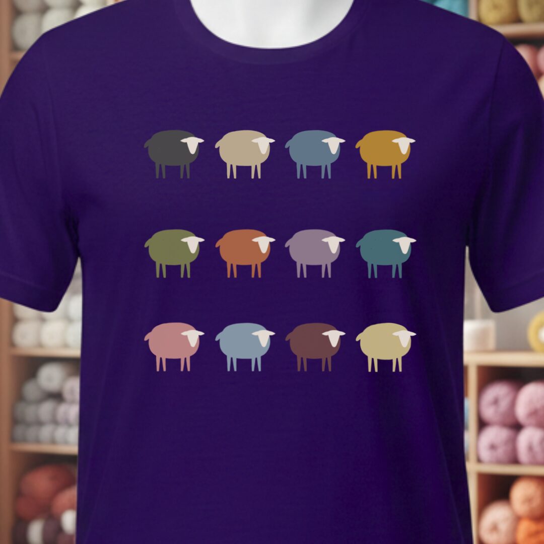 Sheep T-Shirt Purple t-shirt