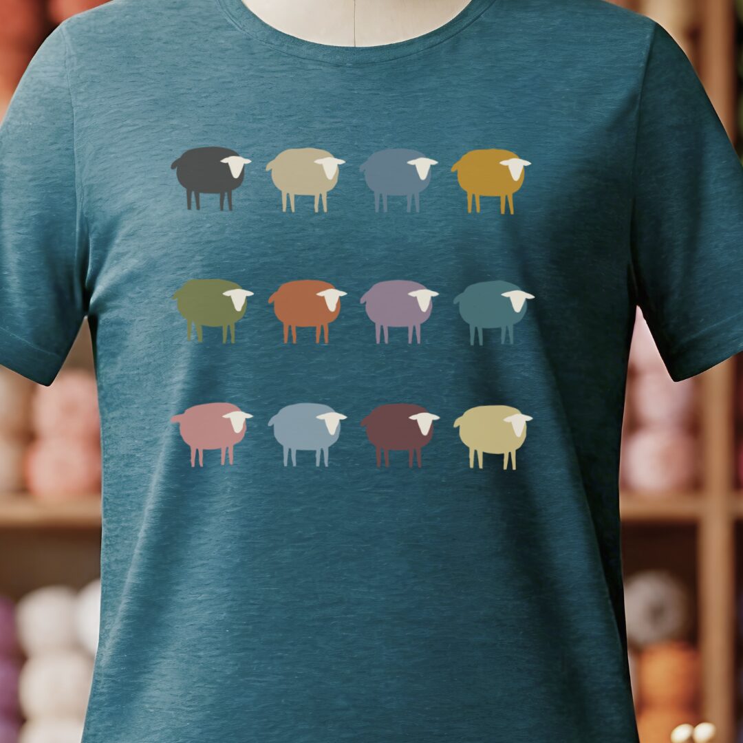 Sheep T-Shirt Teal Blue t-shirt