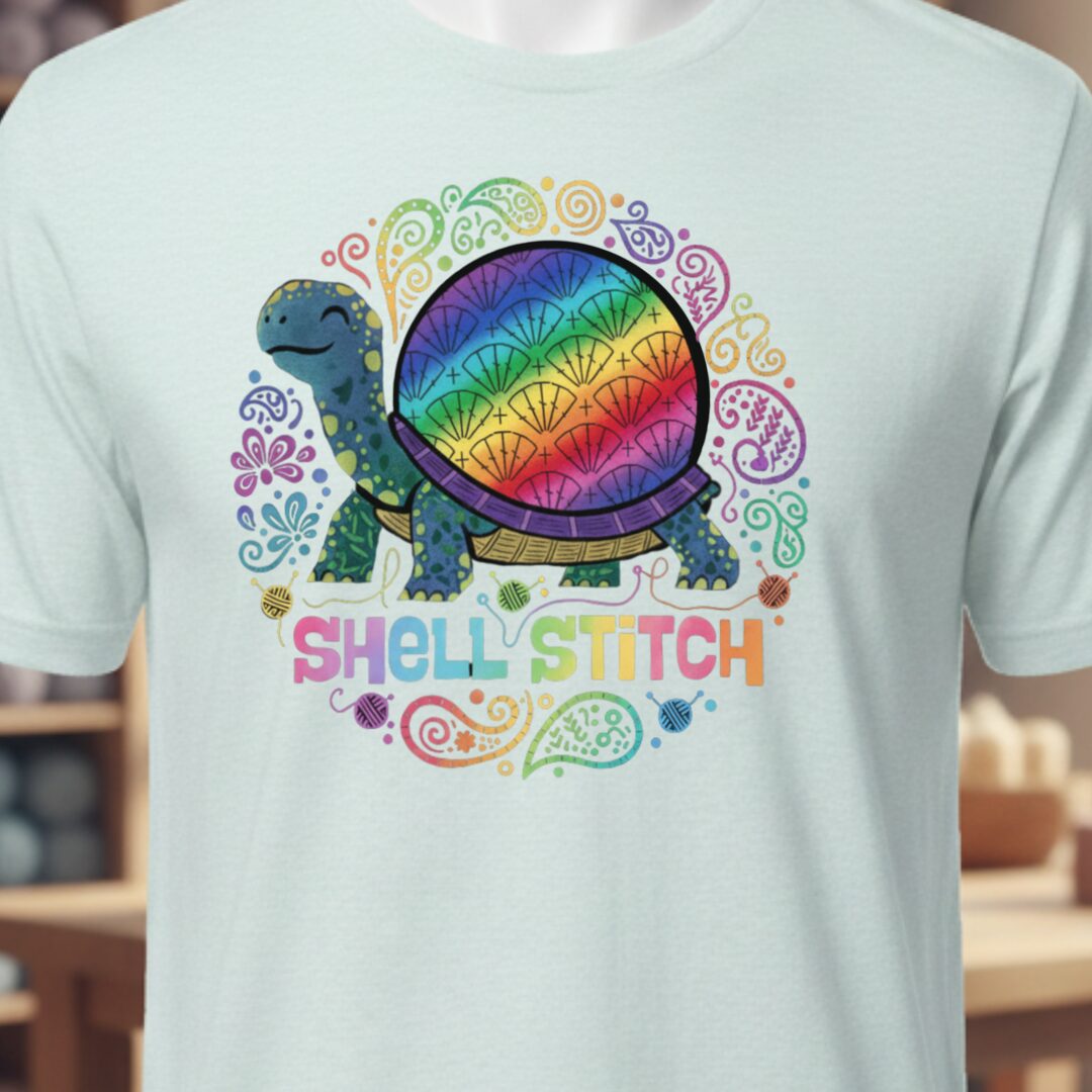 Shell Stitch T-Shirt Ice Blue t-shirt