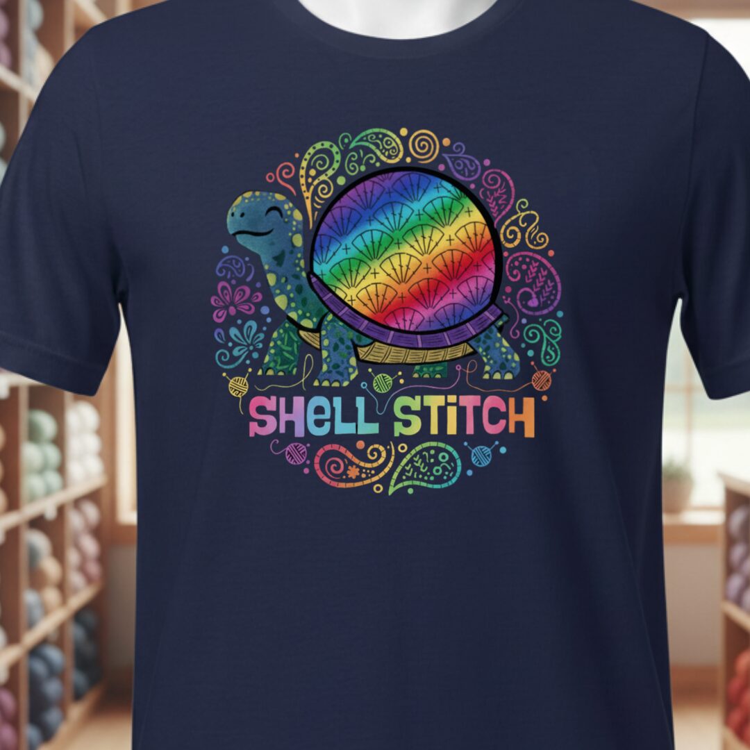 Shell Stitch T-Shirt Navy t-shirt