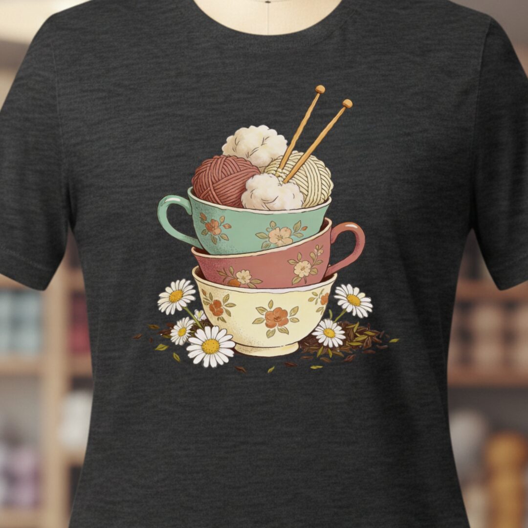 Sip 'n Stitch T-Shirt Dark Grey t-shirt