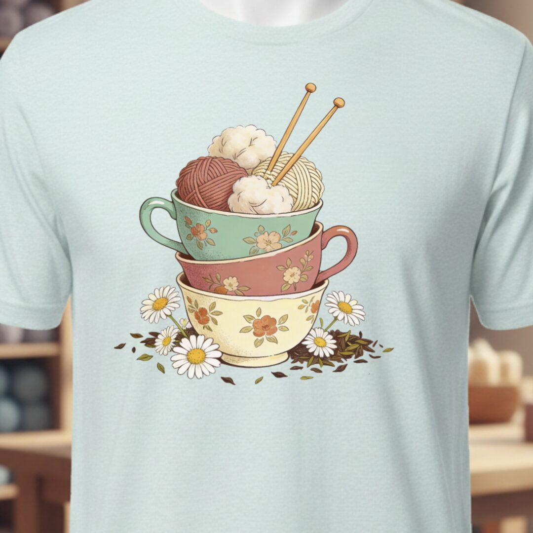Sip 'n Stitch T-Shirt Ice Blue t-shirt