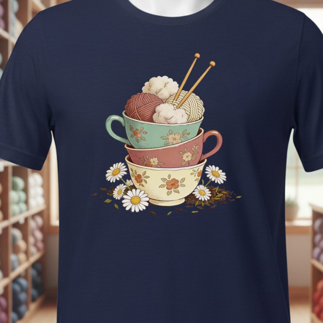 Sip 'n Stitch T-Shirt Navy t-shirt