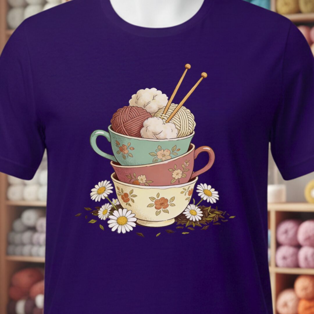 Sip 'n Stitch T-Shirt Purple t-shirt