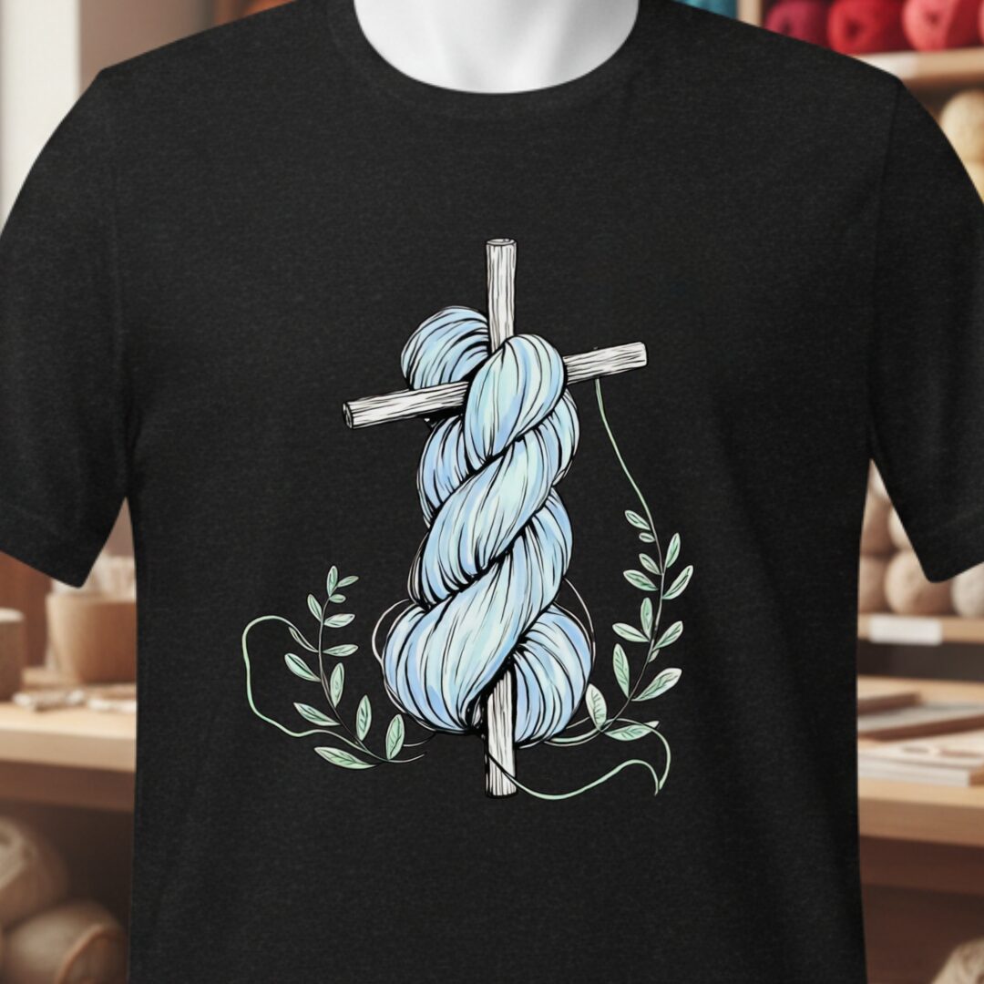 Skein On A Cross T-Shirt Black t-shirt