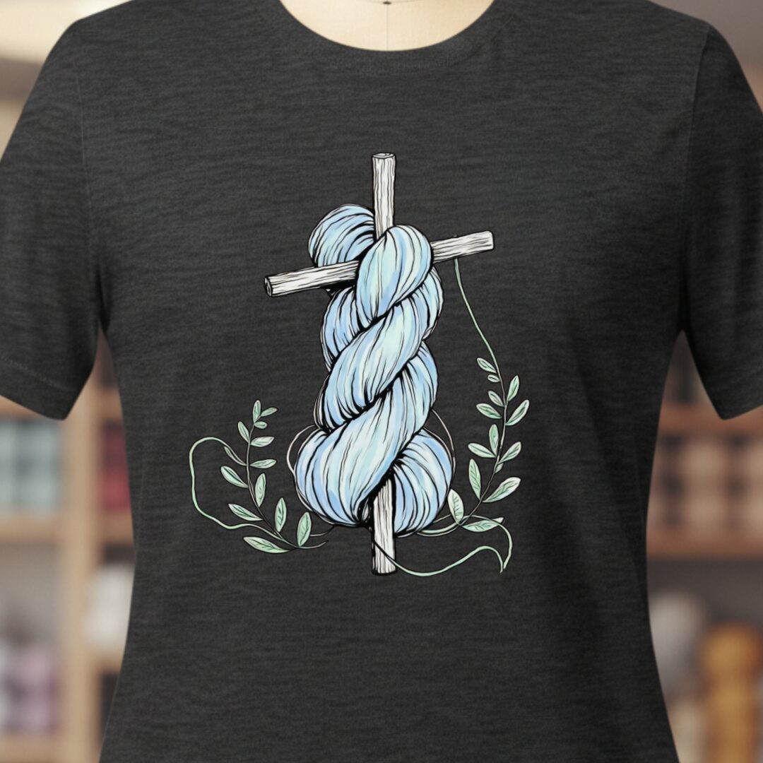 Skein On A Cross T-Shirt Dark Grey t-shirt