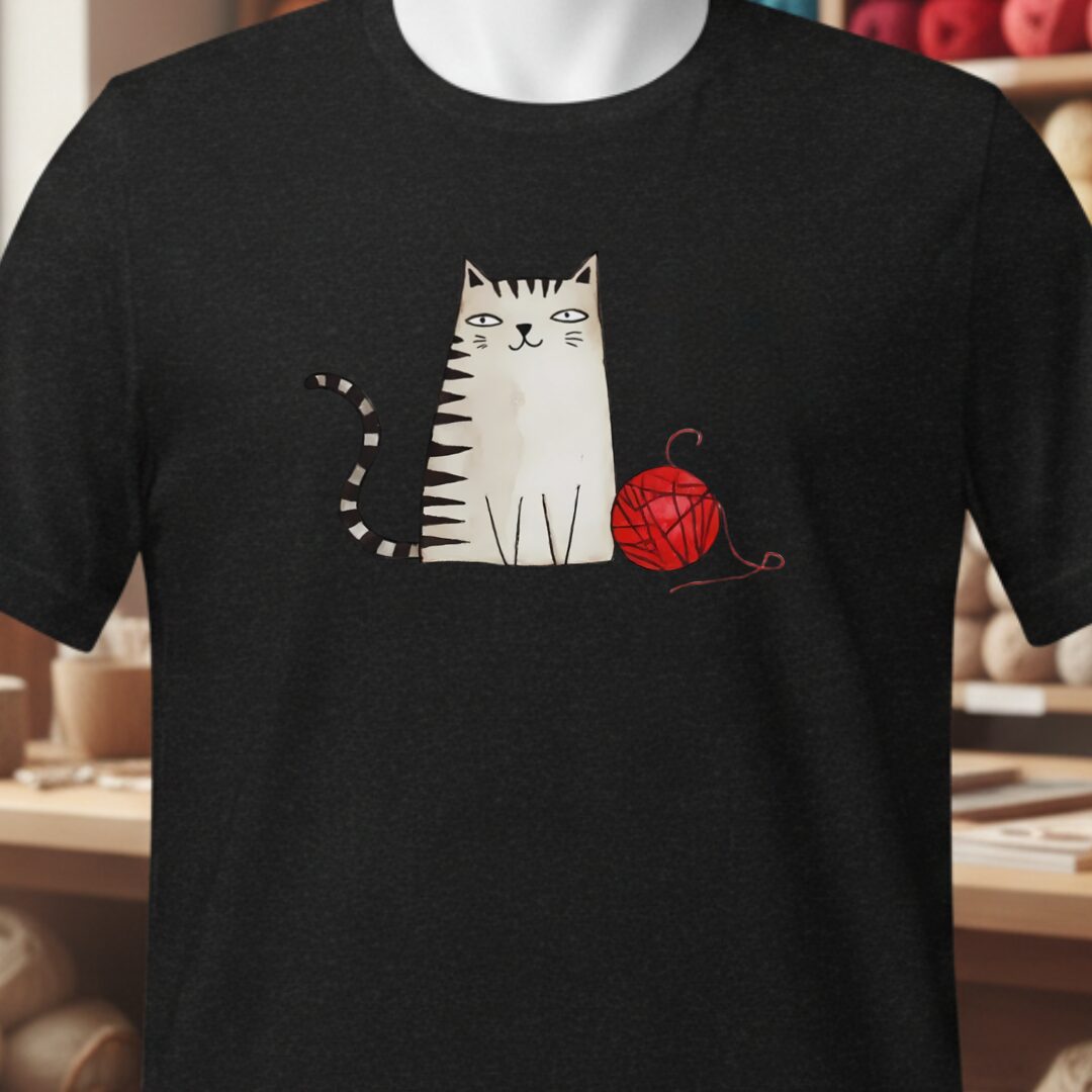 Sketchy Cat T-Shirt Black t-shirt