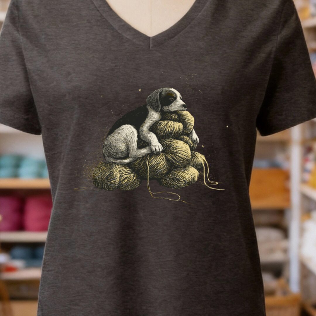 Sleeping Dog Dark Grey V Neck.jpg