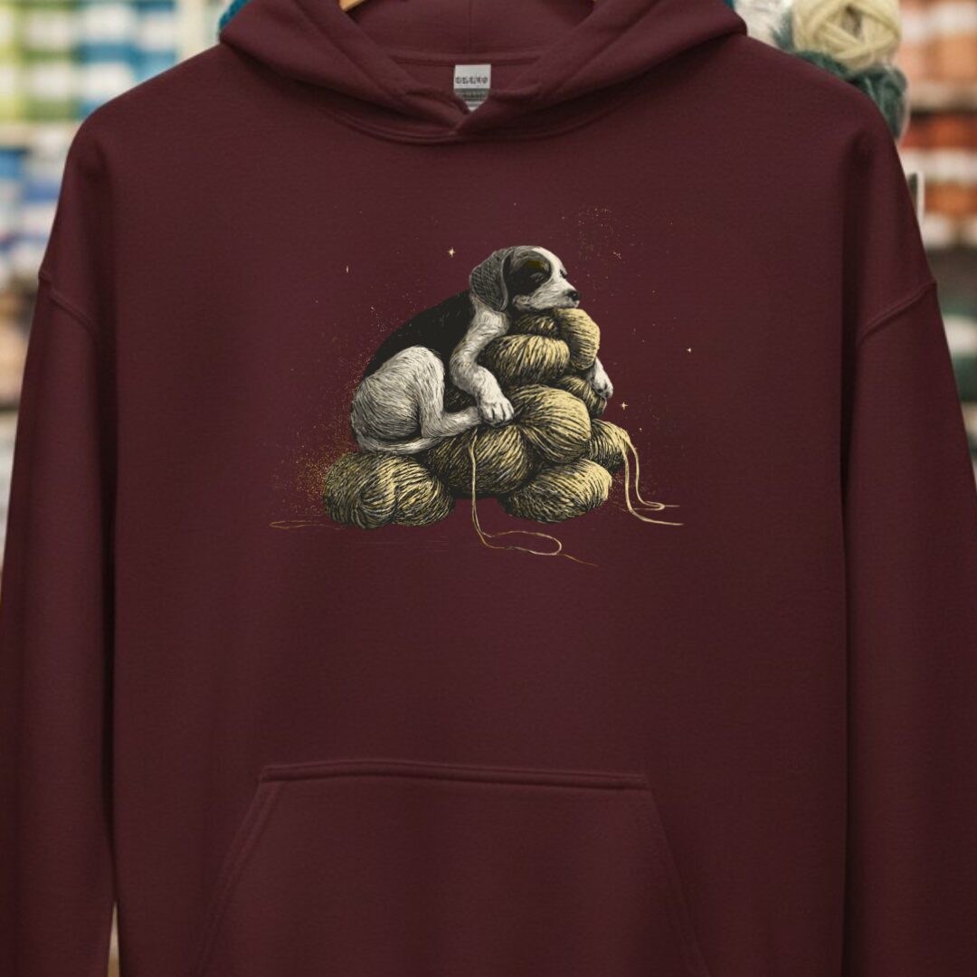 Sleeping Dog Maroon Hoodie.jpg