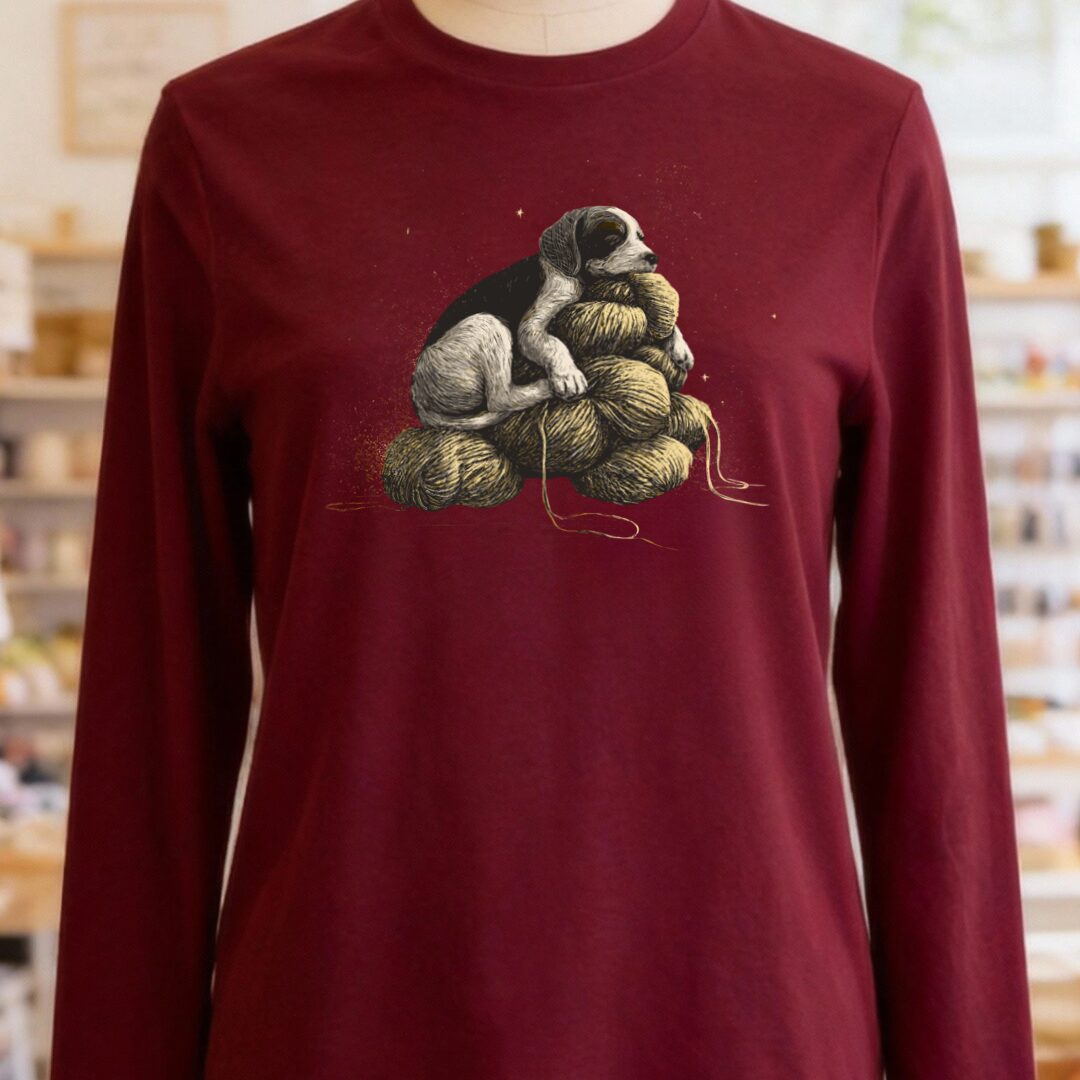 Sleeping Dog Maroon Long Sleeve Tee.jpg