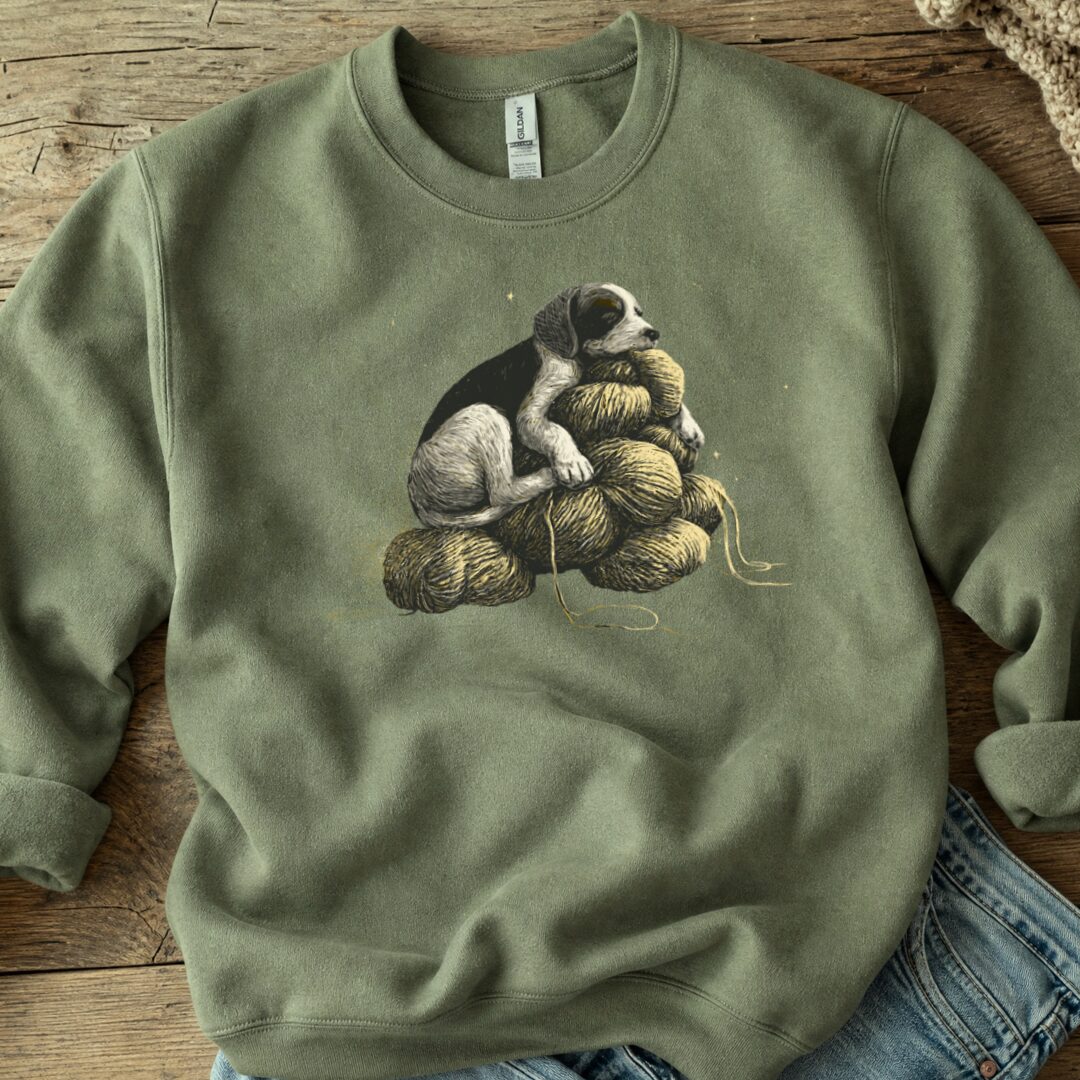 Sleeping Dog Military Green Sweatshirt.jpg