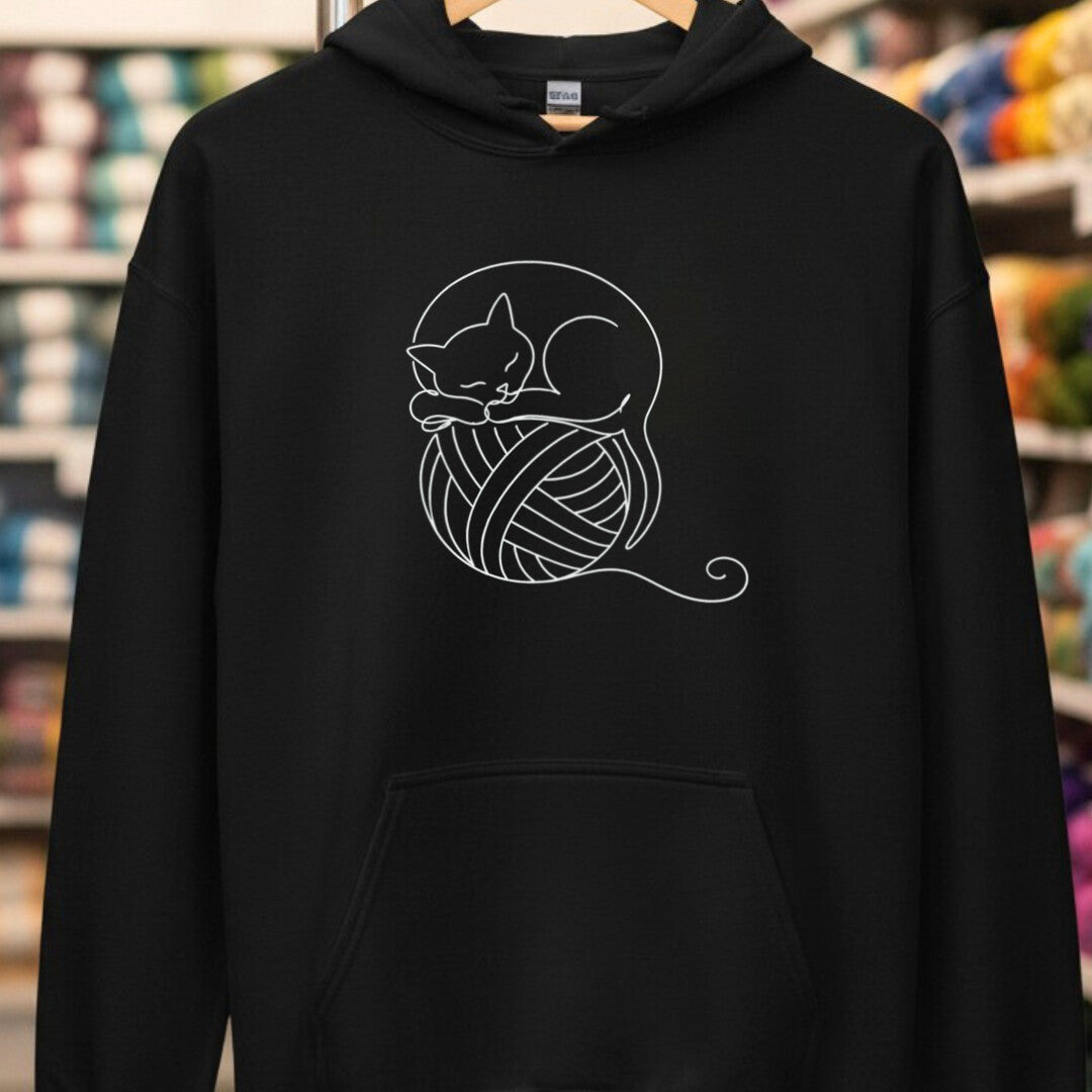 Sleepy Cat Black Hoodie.jpg