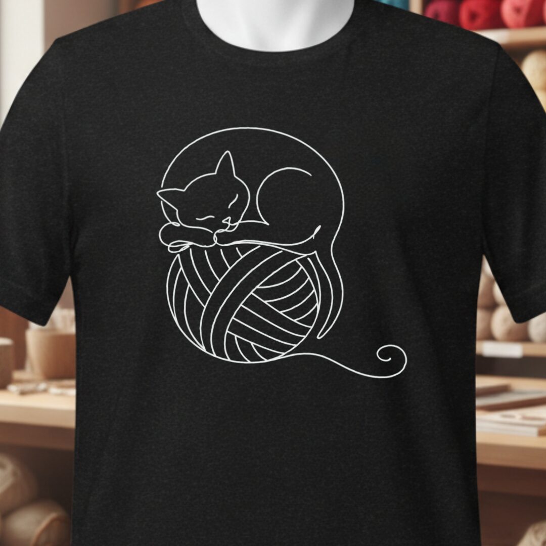 Sleepy Cat T-Shirt Black t-shirt